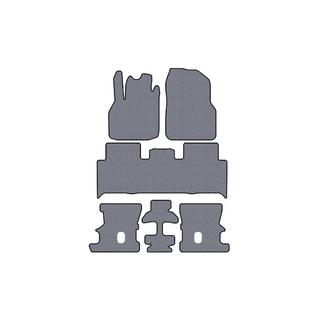 Rubberen automatten Carsuit (3 rijen, grijs) Renault Scenic/Grand 2003–2009 foto 1