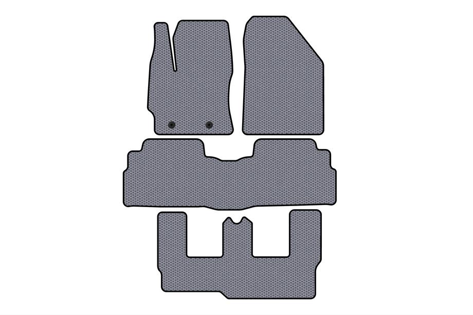 Toyota Verso 2009–2018 Rubber matten Carsuit (3 rijen, 7-zits, grijs) Foto 1