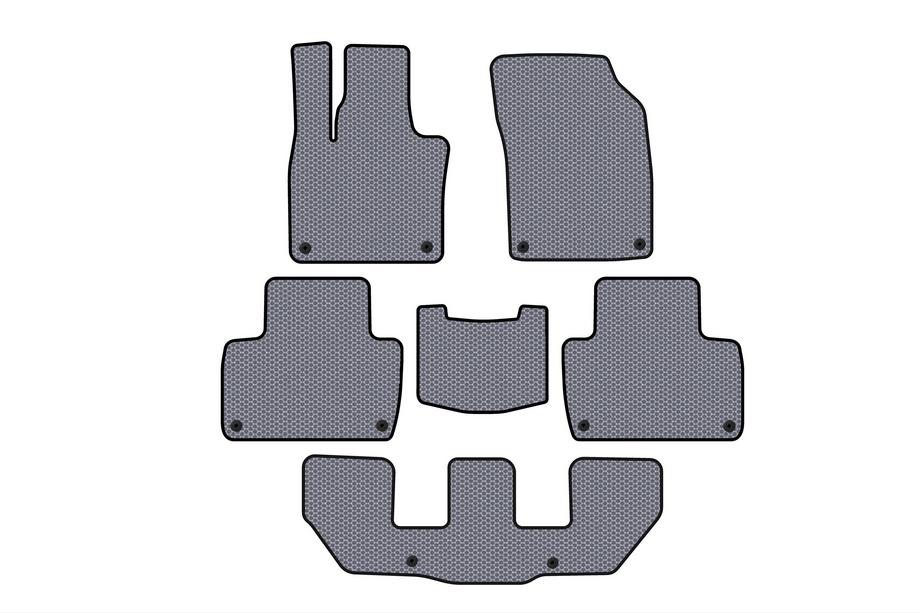 Volvo XC90 2015– Rubberen automatten Carsuit (3 rijen, grijs) Image
