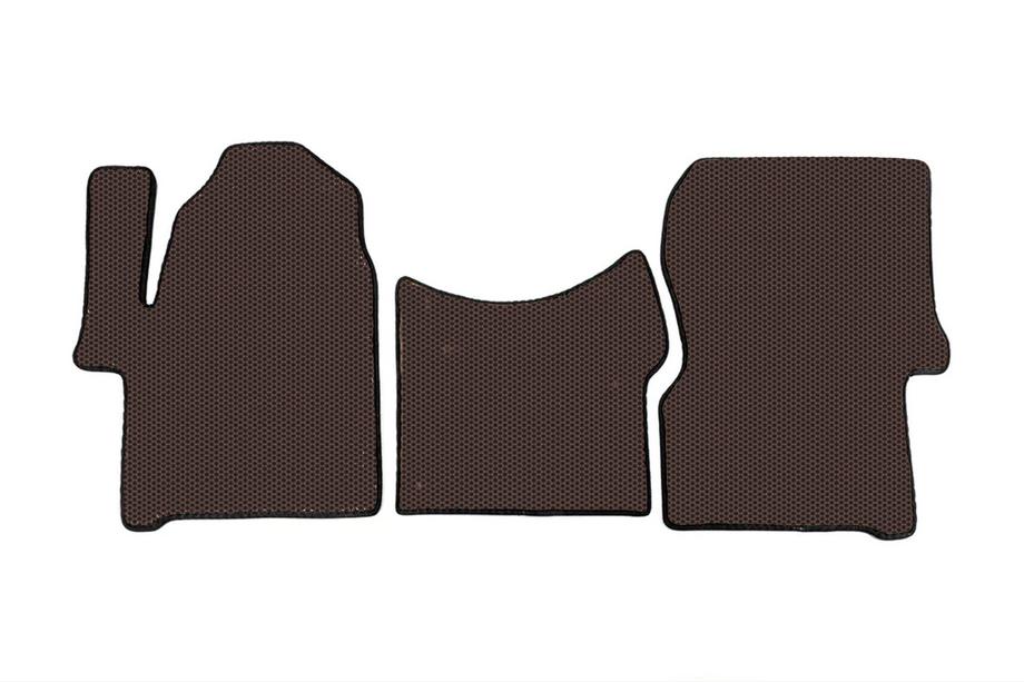 Volkswagen Crafter 2006–2016 Rubberen vloermatten Carsuit V3 (Bruin) Foto 1