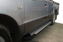 Ford Ranger 2007–2011 Side steps Allmond Grey (set van 2, aluminium) foto 1