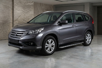Honda CRV 2012–2016 Maydos V1 zijtreden (set 2 stuks, aluminium + RVS) foto 1