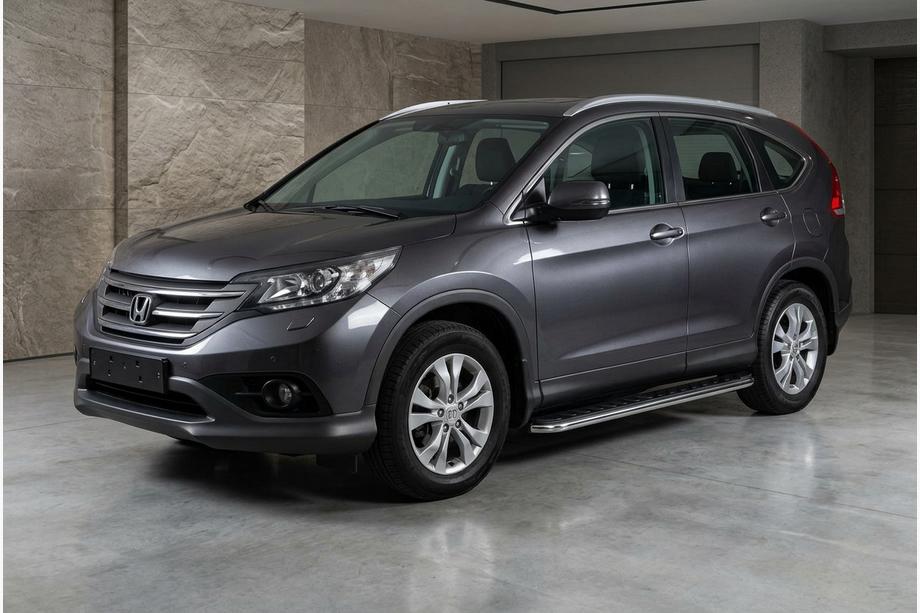 Honda CRV 2012–2016 Maydos V1 zijtreden (set 2 stuks, aluminium + RVS) Image