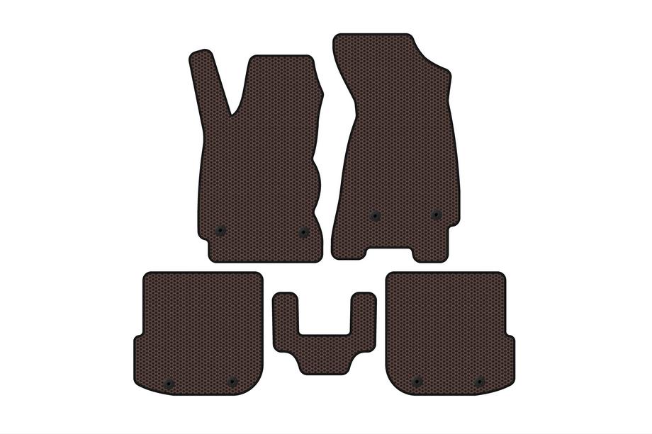 Audi A4 B5 1994–2001 Rubberen automatten Carsuit (Sedan, bruin) Image