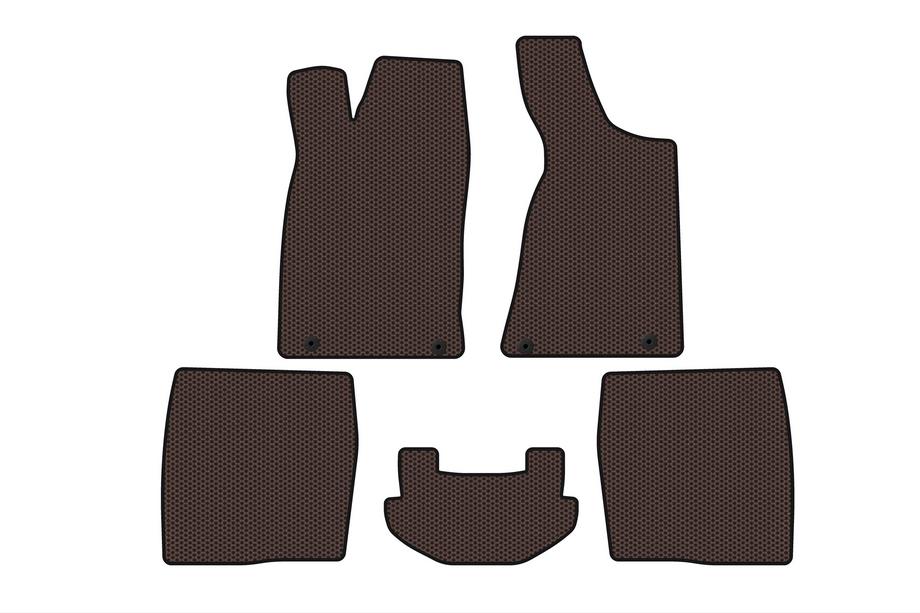 Audi 80/90 1987–1996 Rubberen automatten Carsuit (1987-1991, Sedan, bruin) Foto 1