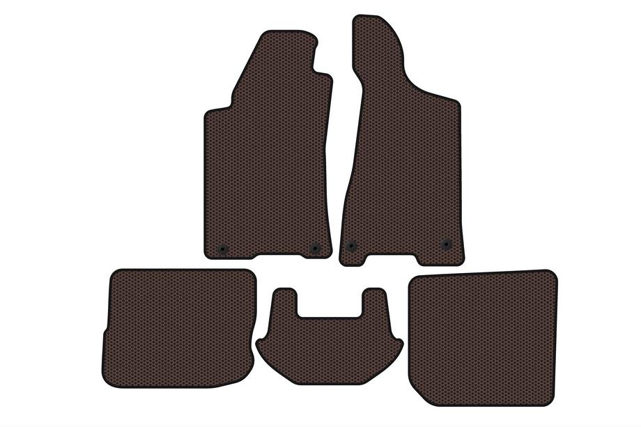 Audi 80/90 1987–1996 Carsuit rubberen automatten (1991-1996, Sedan, bruin) Foto 1