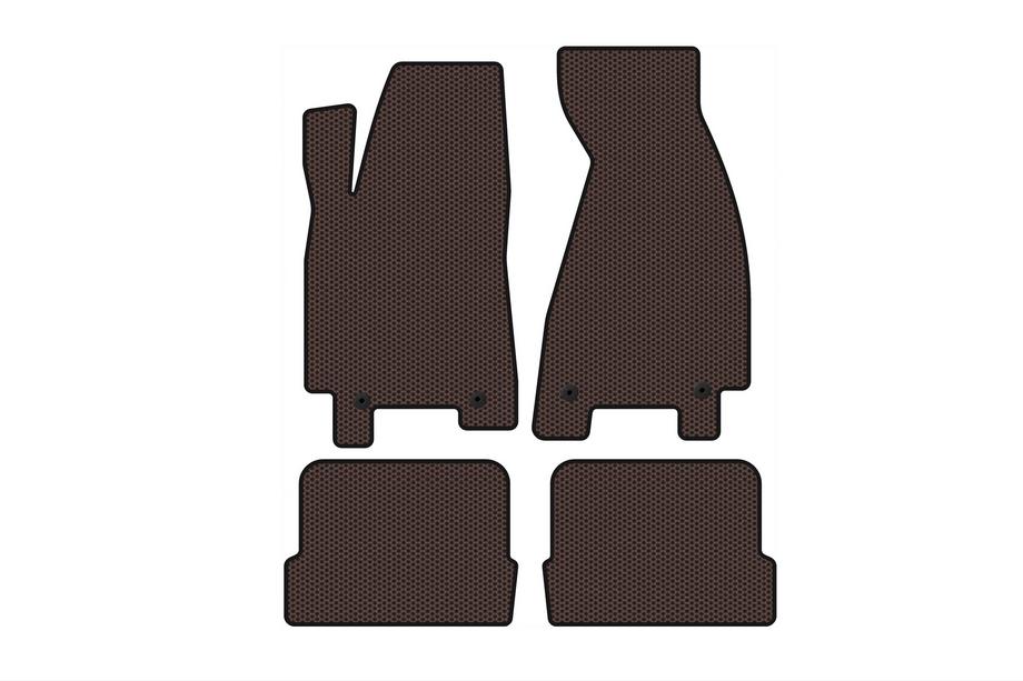 Audi 80/90 1987–1996 Rubberen automatten Carsuit (1991-1996, Coupé, bruin) Foto 1