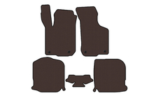 Audi A3 1996–2003 Rubberen automatten Carsuit (HB, 3-deurs, bruin) foto 1