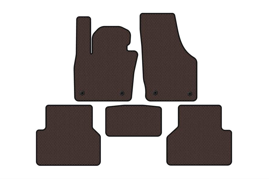Audi Q3 2011–2019 Rubberen automatten Carsuit (Bruin) Image