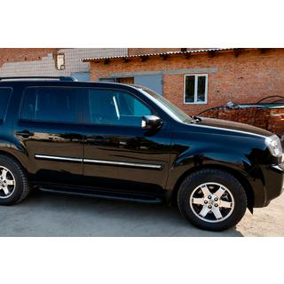 Allmond Black zijtreden (2 st., aluminium) Honda Pilot 2008–2015 foto 3