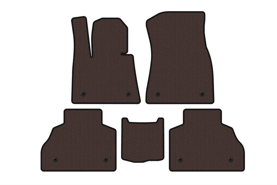 BMW X7 G07 2019– Carsuit rubber automatten voor het interieur (2 rijen, bruin) Foto 1