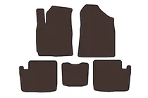 Chery Tiggo 1 2005–2016 Rubberen automatten Carsuit (2005-2009, bruin) foto 1