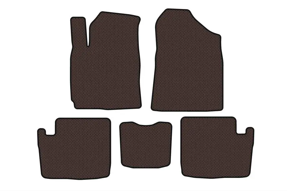 Chery Tiggo 1 2005–2016 Rubberen automatten Carsuit (2005-2009, bruin) Image