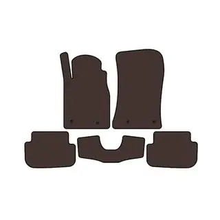 Rubberen automatten Carsuit (Bruin)