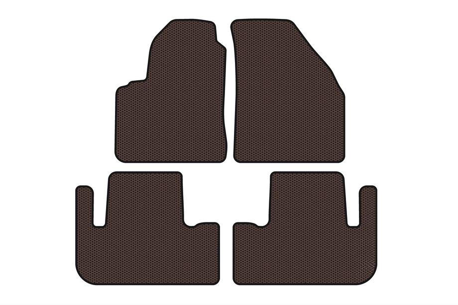 Chevrolet Tacuma/Rezzo 2000–2008 Rubberen automatten Carsuit (Bruin) Image