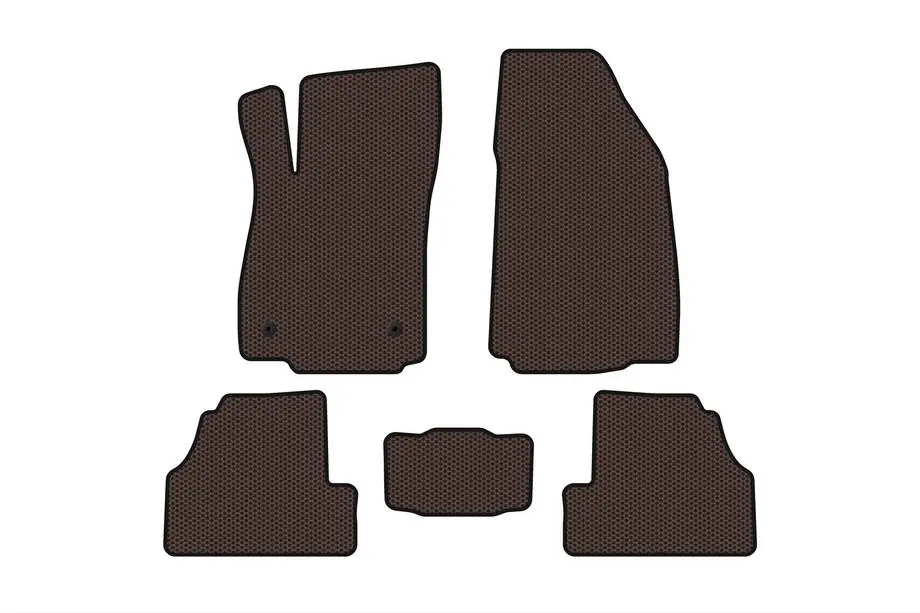 Chevrolet Trax 2012–2023 Rubberen automatten Carsuit (2012-2019, bruin) Foto 1