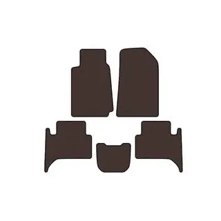 Carsuit rubber automatten voor het interieur (2 rijen, bruin) foto 1
