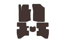 Citroen C-1 2005–2014 Rubberen automatten Carsuit (HB, bruin) foto 1