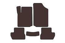 Citroen C-2 2003–2009 Rubberen automatten Carsuit (Bruin) foto 1