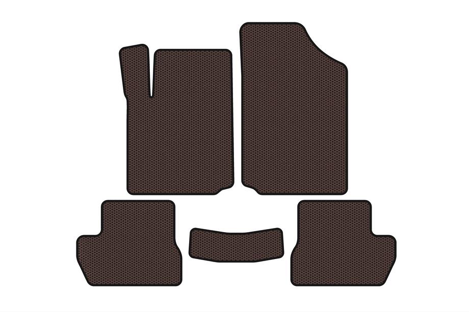 Citroen C-2 2003–2009 Rubberen automatten Carsuit (Bruin) Image