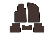 Citroen C-3 2002–2009 Rubberen automatten Carsuit (Bruin) foto 1