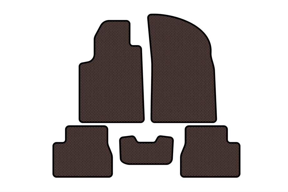 Citroen C-3 2002–2009 Rubberen automatten Carsuit (Bruin) Image