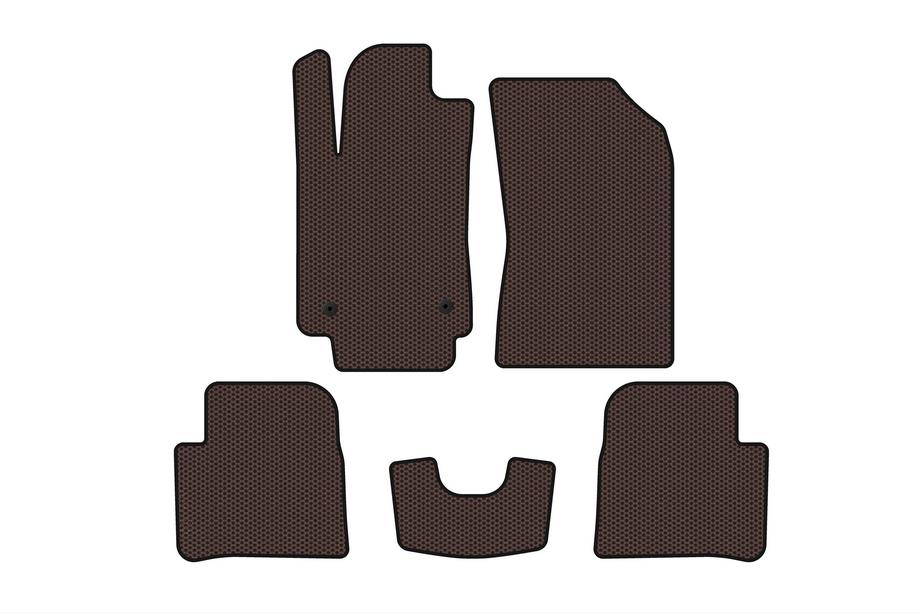Citroen C-3 2016–2023 Rubberen automatten Carsuit (HB, bruin) Image