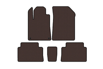 Citroen C-5 2001–2008 Rubberen automatten Carsuit (Bruin) foto 1