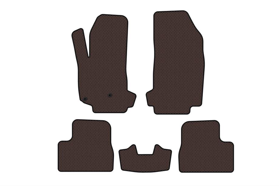 Citroen DS-3 2009–2016 Rubberen automatten Carsuit V-2 (Bruin) Image