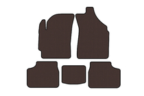 Daewoo Matiz 2009–2015 Rubberen automatten Carsuit (Bruin) foto 1