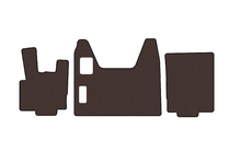 DAF XF95 2002–2006 Rubberen automatten Carsuit (Bruin) foto 1