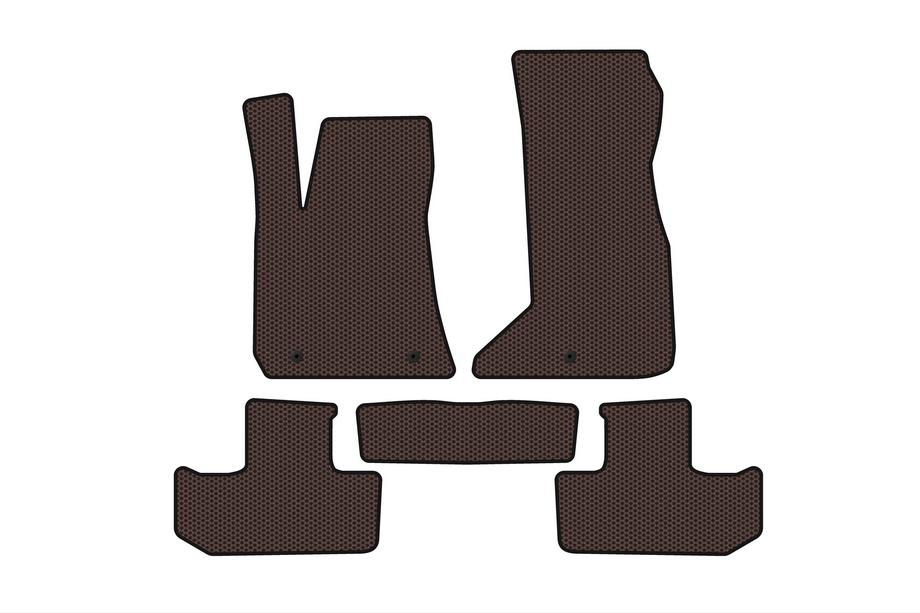 Dodge Challenger 2008–2023 Carsuit rubberen automatten (Coupé, bruin) Foto 1