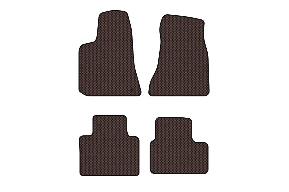 Dodge Charger 2005–2010 Carsuit rubber automatten (2005-2010, bruin) Image