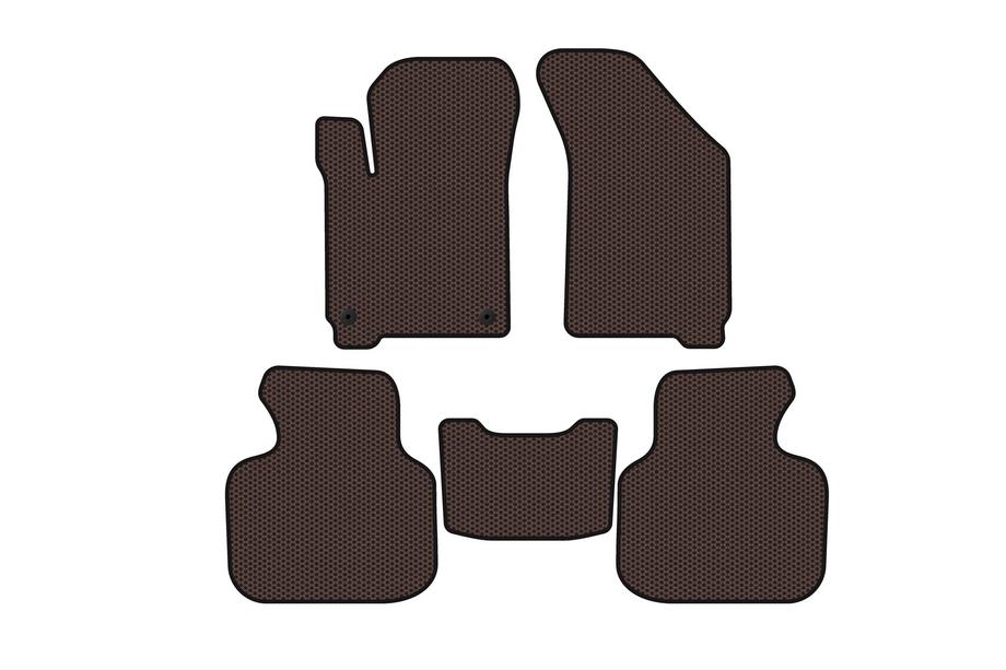 Dodge Journey 2008–2020 Rubberen automatten Carsuit (2011-2020, 7-zits, bruin) Foto 1