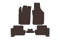 Fiat 500/500L 2013–2022 Carsuit rubberen automatten (voor 500, Електро, bruin) foto 1