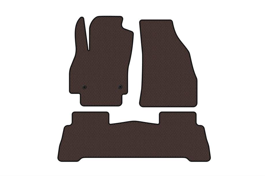 Fiat Fiorino/Qubo 2008–2024 Carsuit rubberen automatten voor het interieur (voor Fiorino, bruin) Image