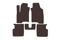 Fiat Panda 2011–2023 Rubberen automatten Carsuit (Bruin) foto 1