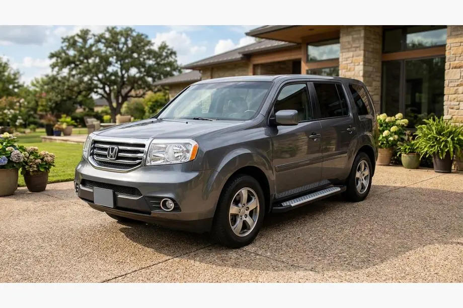 Honda Pilot 2008–2015 Zijsteps Allmond Grey (2 stuks, aluminium) Foto 1