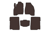 Ford Explorer 2011–2019 Rubberen matten Carsuit (2017-2019, 2e rij, 7-persoons, bruin) foto 1