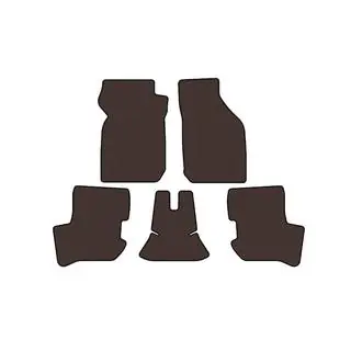 Rubberen automatten Carsuit (HB, bruin)