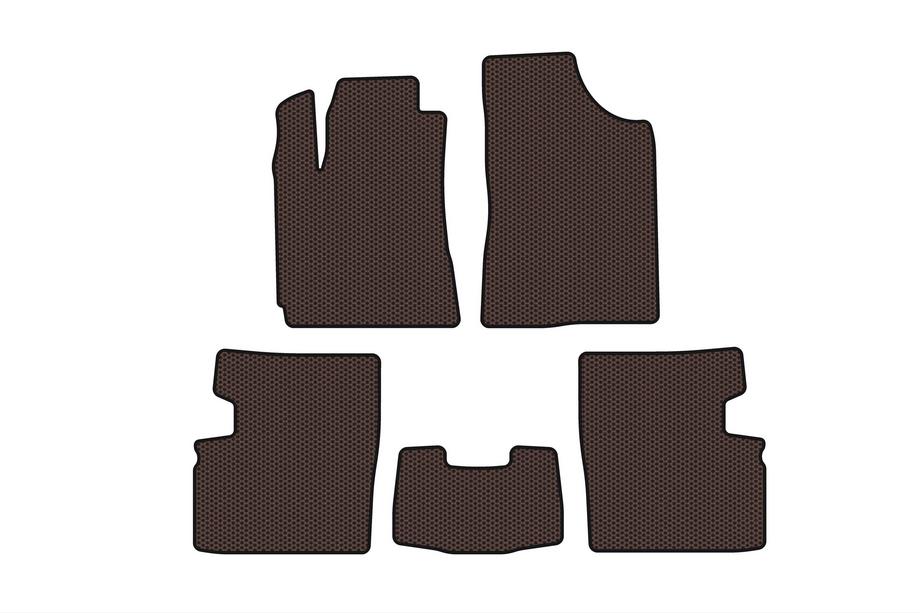 Geely Emgrand EC7 2009– Rubberen automatten Carsuit (2009-2014, HB, 5-deurs, bruin) Image