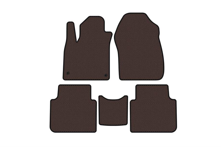 Honda CRV 2017–2022 Carsuit rubber automatten (7-zits, bruin, 2020-2022) Image