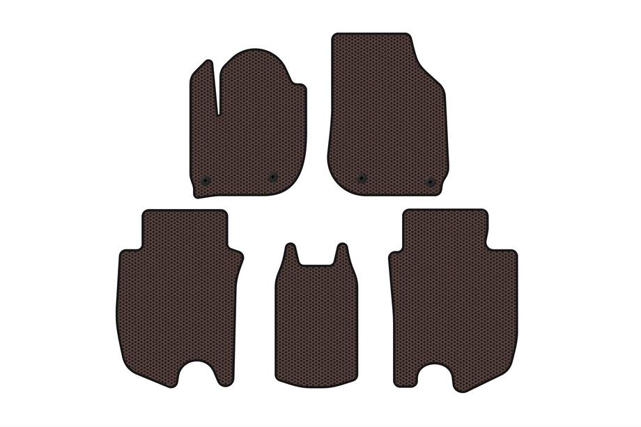 Honda FIT/Jazz 2014–2020 Rubberen automatten Carsuit (HB, Hybrid, bruin) Image