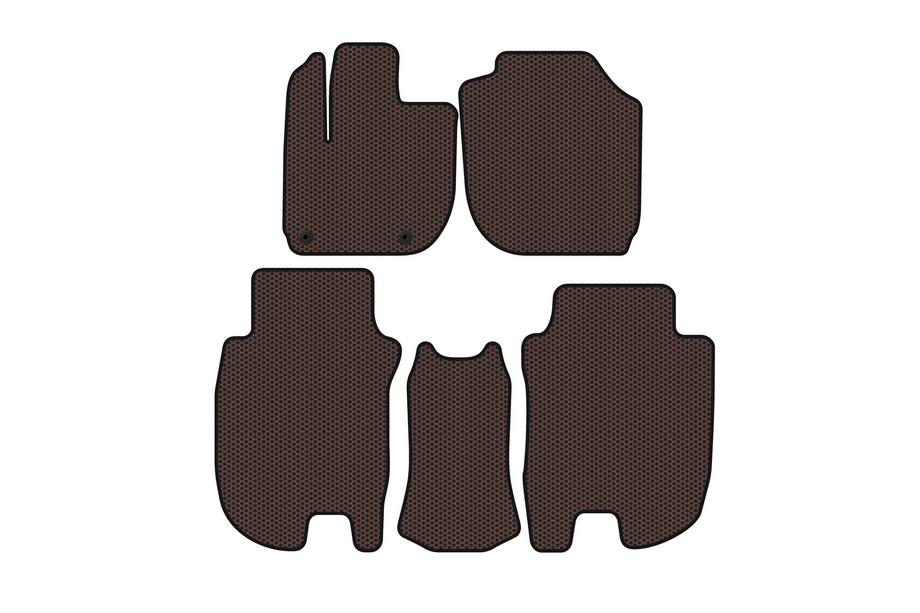 Honda HR-V 2014–2021 Rubberen automatten Carsuit (Bruin) Image
