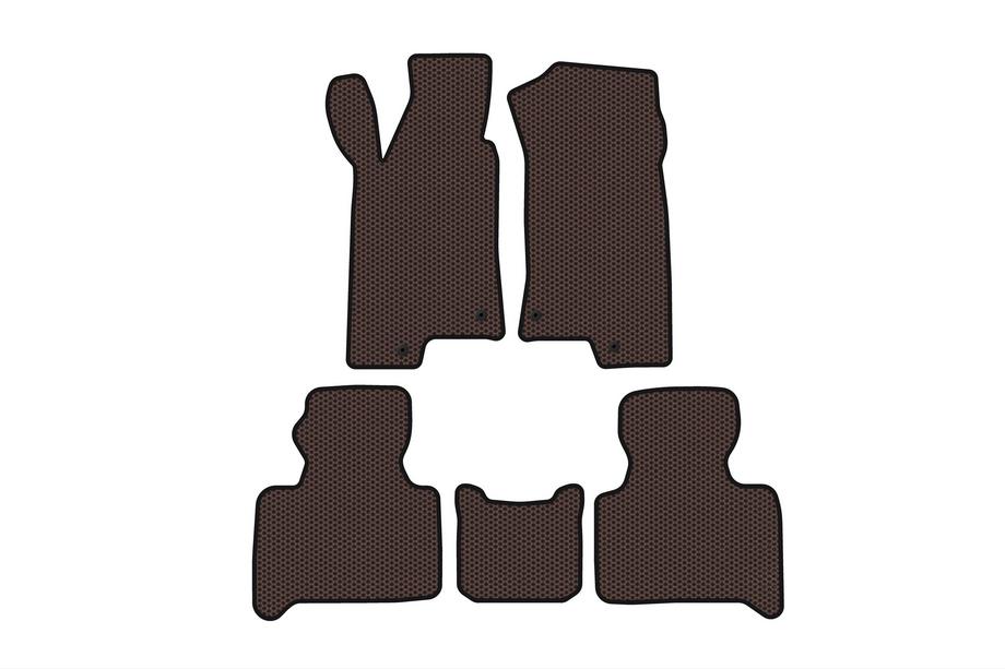Hummer H3 2005–2010 Rubberen automatten Carsuit (Bruin) Image