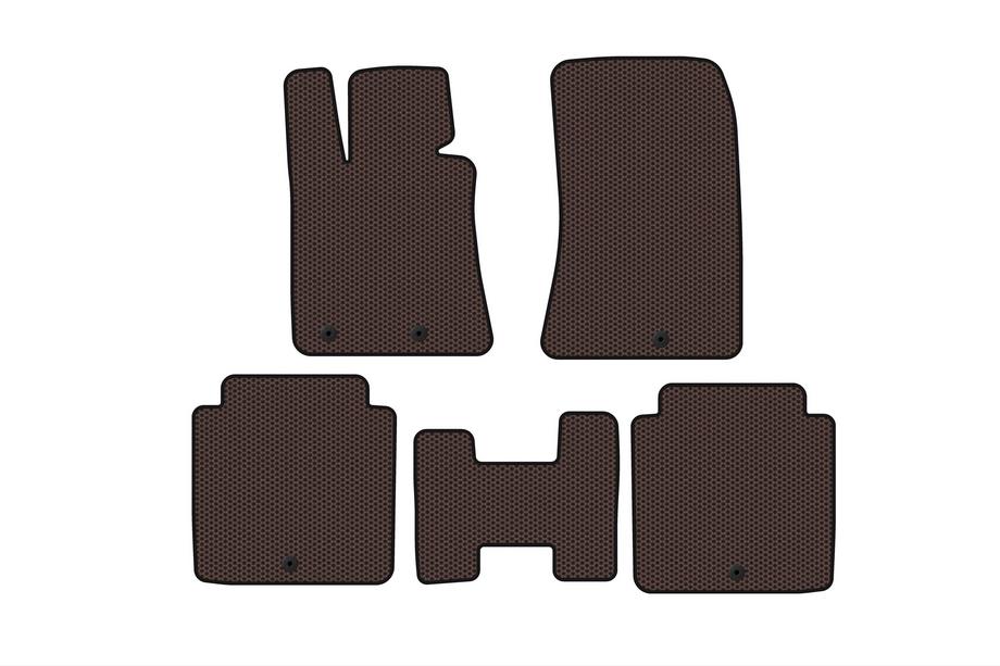 Hyundai Equus 2009–2016 Rubberen automatten Carsuit (Bruin) Image