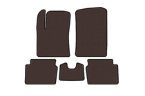 Hyundai I-10 2008–2013 Rubberen automatten Carsuit (HB, bruin) foto 1
