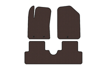 Hyundai I-10 2014–2017 Rubberen automatten Carsuit (HB, bruin) foto 1