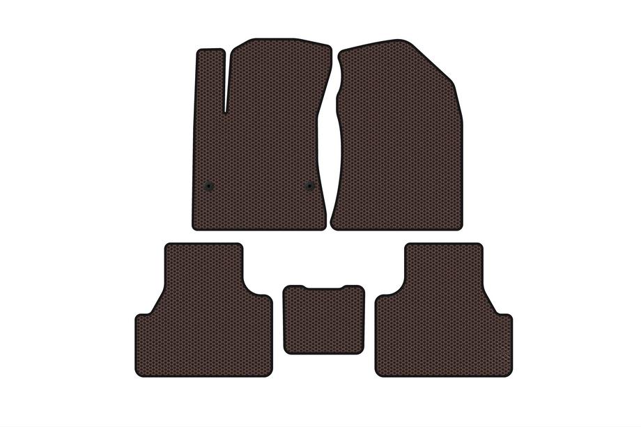 Hyundai Kona 2017–2023 Rubberen automatten Carsuit (Electro, bruin) Image