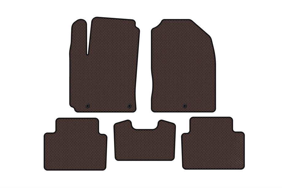 Hyundai Kona 2017–2023 Rubberen automatten Carsuit (2017-2020, benzine, bruin) Image